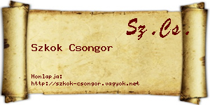 Szkok Csongor névjegykártya